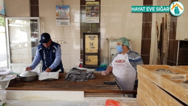 Zabıta ekiplerinden pide fırınlarına denetim