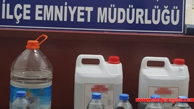 Zara'da sahte içki ele geçirildi