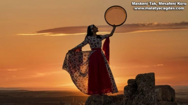 Zerzevan Kalesinde göz kamaştıran gün batımı