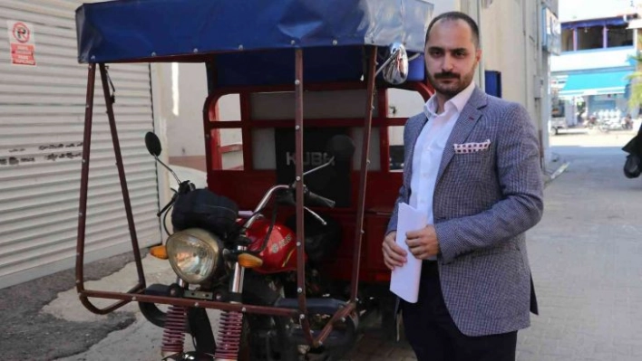 'Yolcu' yerine 'tüpgaz' taşınan motosiklet ile sürücüye 2 bin 456 lira ceza