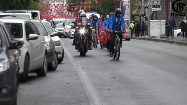 15 Temmuz şehitleri için pedal çevirdiler