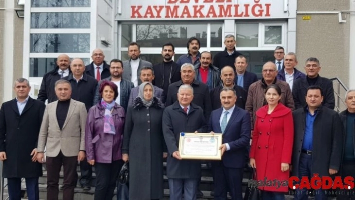 2020'nin İlk Kararında Kaymakam Duru'ya Fahri Hemşerilik Beratı Verildi