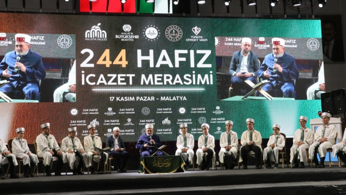 244 öğrenci için icazet töreni yapıldı