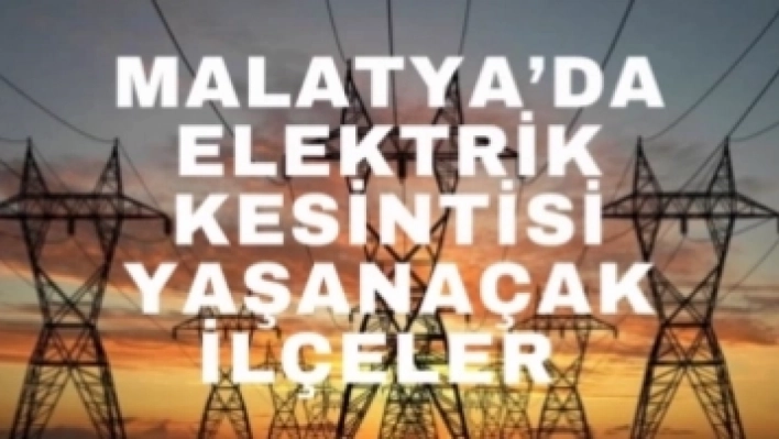 7 Mahallede Yarın Elektrikler Kesilecek Yaşanacak