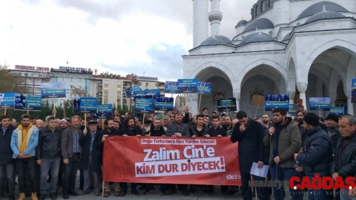 7 şehirde Doğu Türkistan eylemi düzenlendi