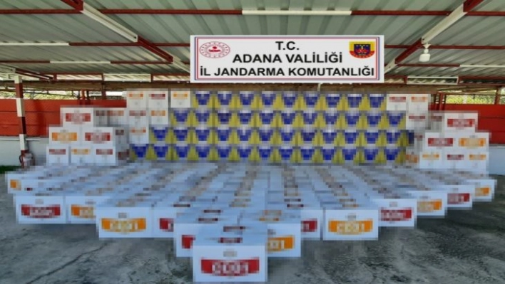 Adana'da 2 milyon 800 bin makaron ele geçirildi