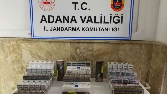 Adana'da 280 bin lira değerinde kaçak makaron ele geçirildi