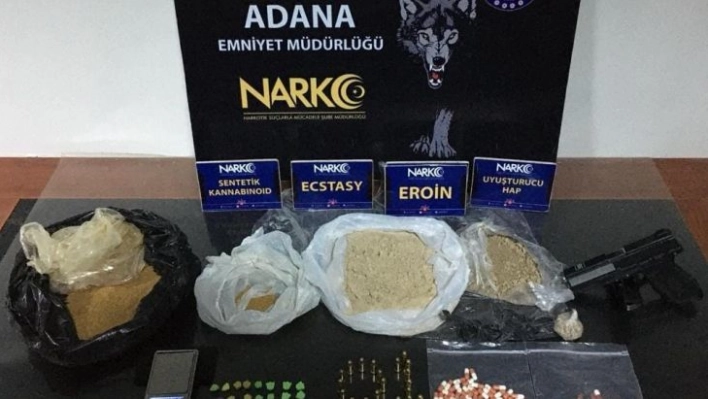 Adana'da evinden eroin çıkan zanlı tutuklandı