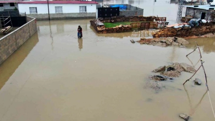 Adana'da yağmur mahalleyi sular altında bıraktı