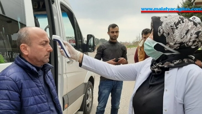 Adıyaman'a giriş ve çıkışlarda 'korona' kontrolü