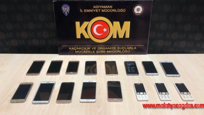 Adıyaman'da iş yerine 'cep telefonu' baskını