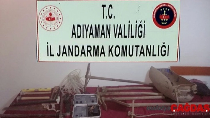 Adıyaman'da kaçak kazı yapanlara gözaltı