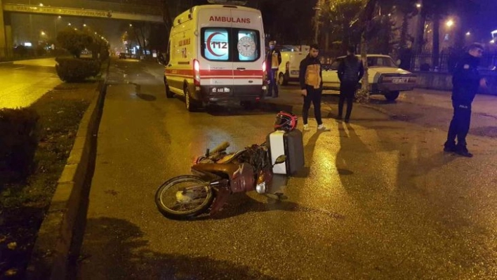 Adıyaman'da, motosiklet devrildi: 1 yaralı