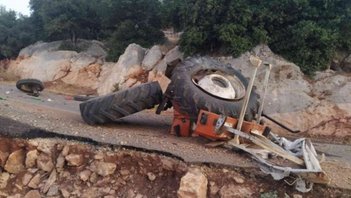 Adıyaman'da, traktör devrildi: 1 ölü, 2 yaralı