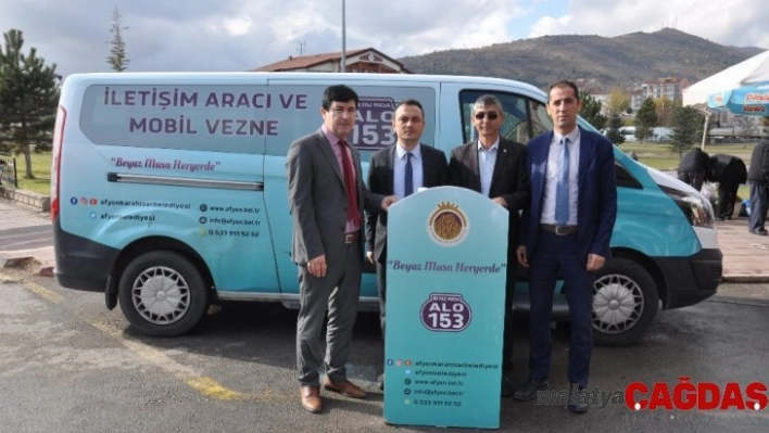 Afyonkarahisar Belediyesi Muhtarlık mobil araç hizmeti