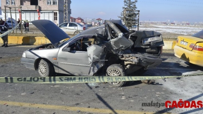 Ağrı'da zincirleme trafik kazası: 2 kişi yaralı