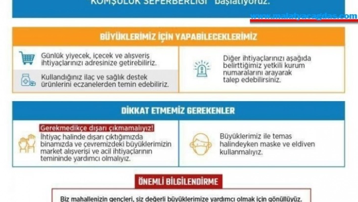 AK Parti Gençlik Kollarından Komşuluk Seferberliği