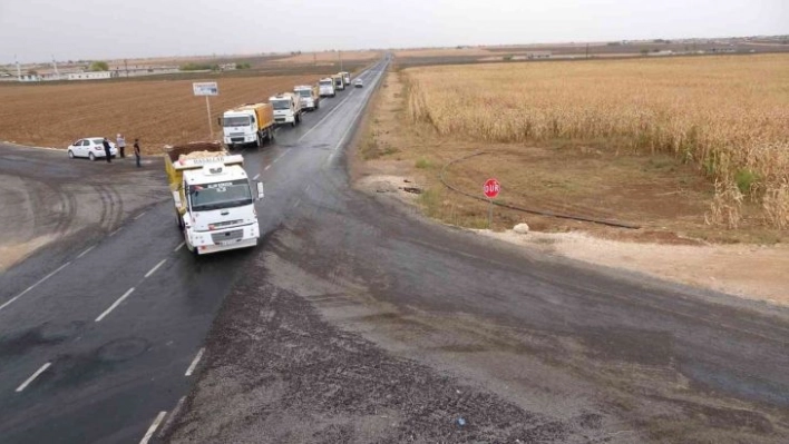 Akçakale kırsalında yol çalışması