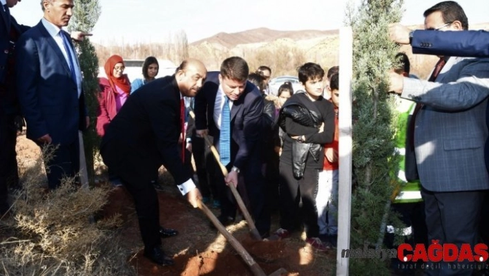 Aksaray Belediyesi öğretmenler adına 5 bin fidan dikti