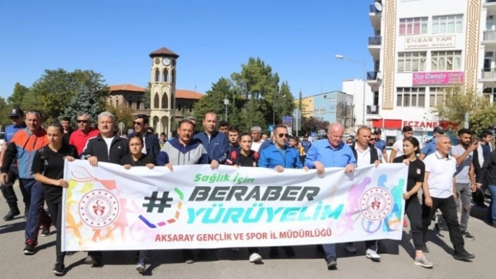 Aksaray'da Avrupa Hareketlilik Haftası kapsamında yürüyüş düzenlendi