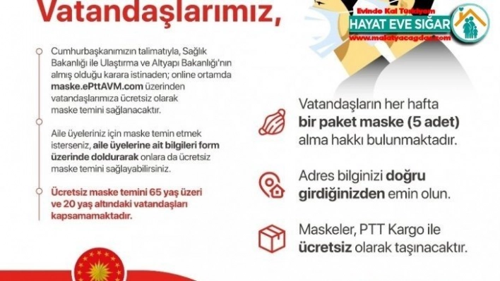 Altun: 20-65 yaş arası vatandaşlarımıza maske dağıtılacaktır