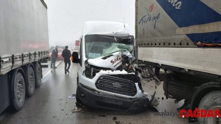 Amasya'da zincirleme trafik kazası: 7 yaralı