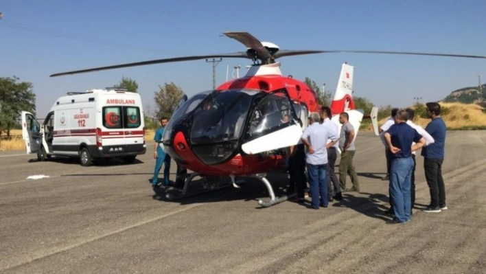 Ambulans helikopter kanser hastası için havalandı