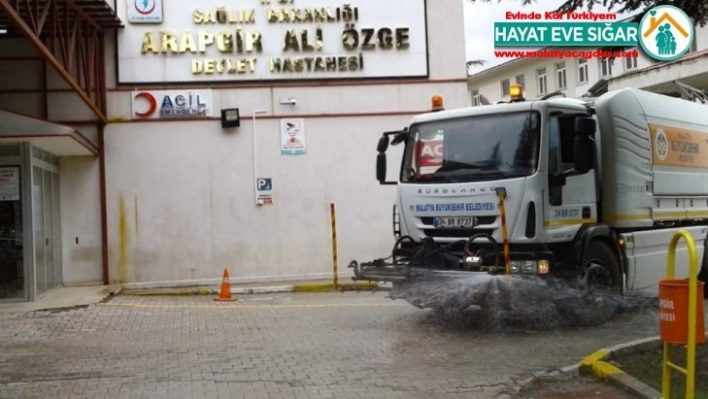 Arapgir'de dezenfekte çalışması