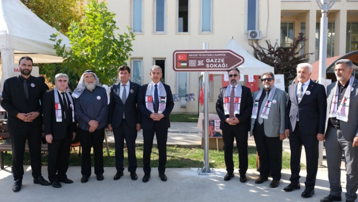 Artuklu Üniversitesi'nde 'Gazze Sokağı' kuruldu