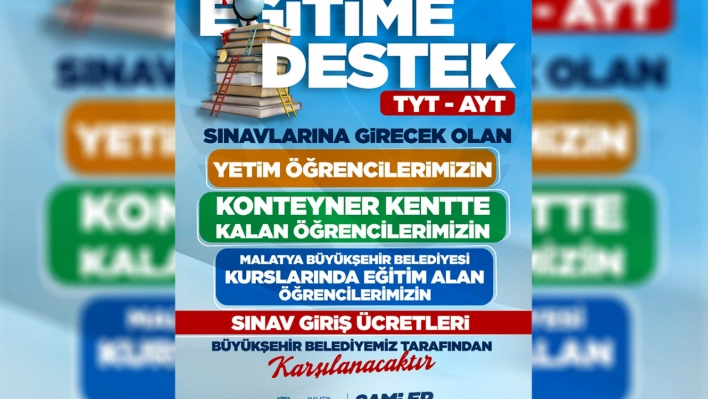 AYT VE TYT sınav ücretlerini karşılayacak