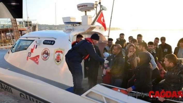 Ayvalık'ta 39 düzensiz göçmen yakalandı