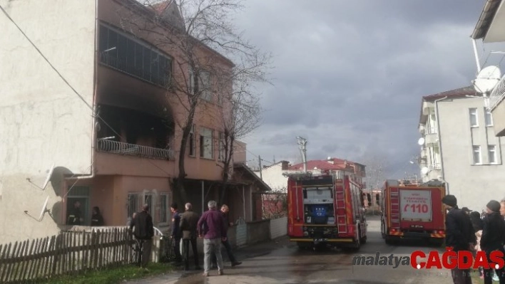 Bafra'da ev yangını