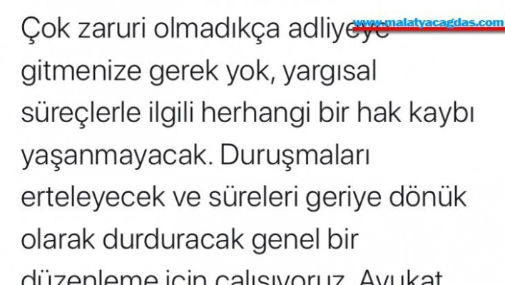 Bakan Gül: 'Süreleri geriye dönük olarak durduracak genel bir düzenleme için çalışıyoruz'