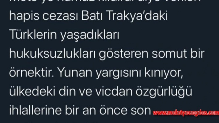 Bakan Gül'den Yunanistan'a 'Müftü Ahmet Mete kararı' tepkisi