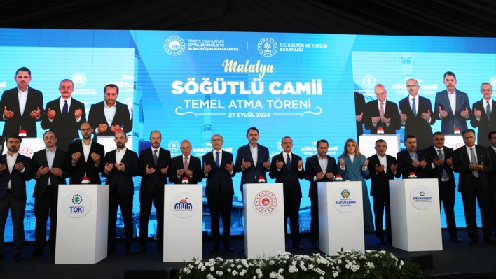 Bakan Kurum, Söğütlü Camisi'nin temel atma törenine Katıldı