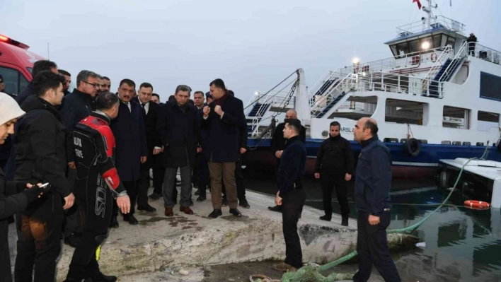 Baraja düşen yolcu otobüsünde arama çalışması tamamlandı