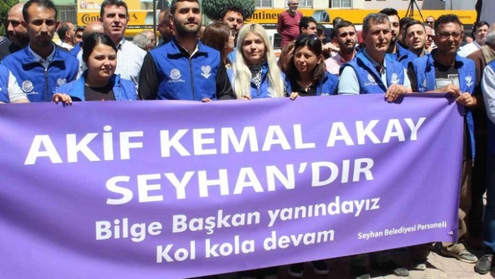 Başkan Akay'a saldırı protesto edildi