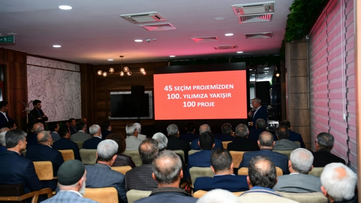 Başkan Çınar, Cumhuriyetimizin 100'ncü Yılına Yakışan 100 Yatırımda Muhtarlarımızın Katkısı Büyük