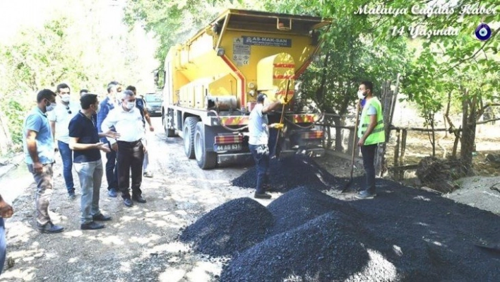 Başkan Çınar, yol yenileme hizmetlerini inceledi