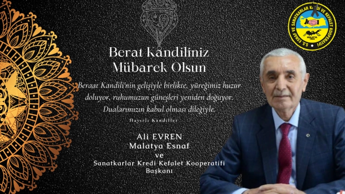 Başkan Evren'den Berat Kandili Mesajı