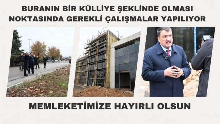 Başkan Gürkan, Buranın Bir Külliye Şeklinde Olması Noktasında Gerekli Çalışmalar Yapılıyor