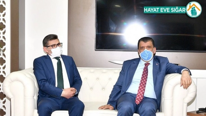 Başkan Gürkan'dan Müdür Dağdeviren'e ziyaret