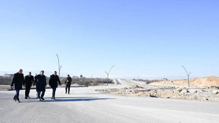 Başkan Gürkan Kuzey Kuşak Yolu Bağlantı Yolunda İncelemelerde Bulundu