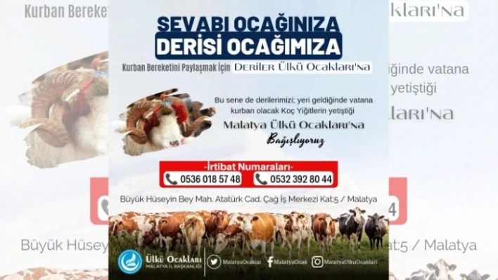 Başkan Şengönül: Sevabı Ocağınıza, Derisi Ocağımıza