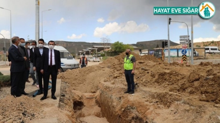 Başkan Şerifoğulları,'Güzel ve kaliteli içme suyunu halkımıza ulaştırmış olacağız'