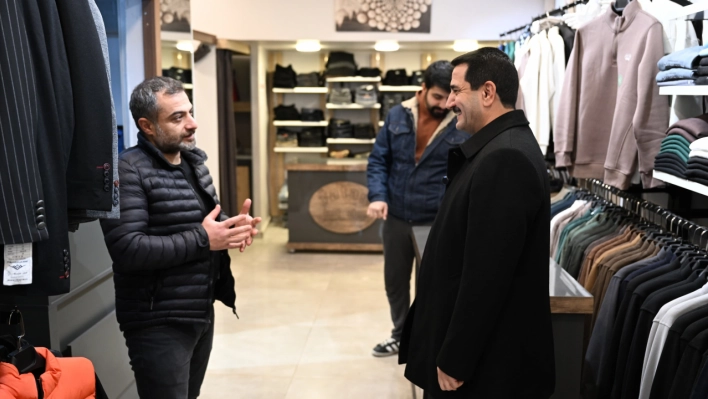 Başkan Taşkın'dan İnönü Caddesi Esnafına Ziyaret