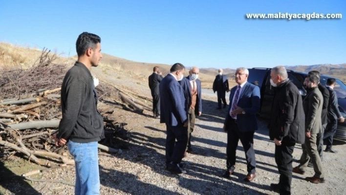 Başkanlar deprem bölgesinde inceleme yaptı