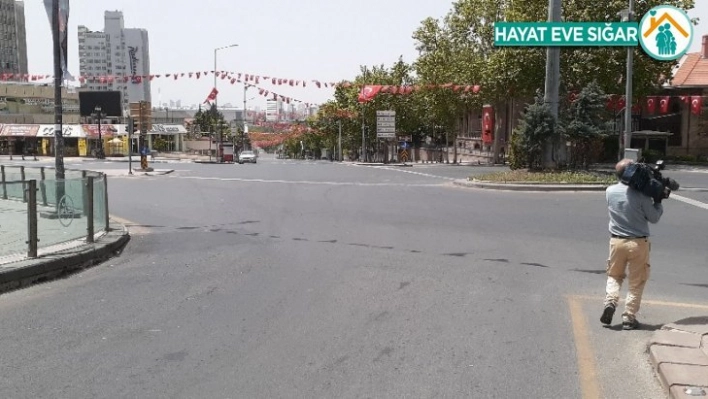 Başkentte sokağa çıkma kısıtlamasında tüm cadde ve sokaklar derin bir sessizliğe büründü