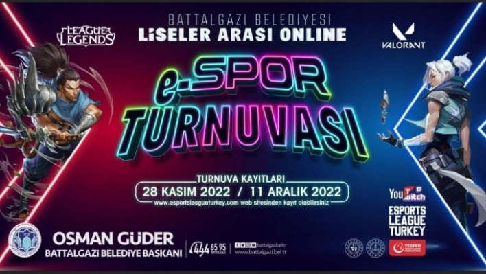 Battalgazi'de ödüllü e-spor turnuvası