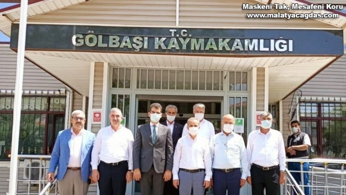 Belediye başkanları Kaymakam Köksal'ı ziyaret etti